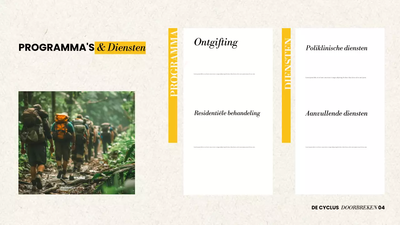 Presentatie over modern herstel van middelenmisbruik