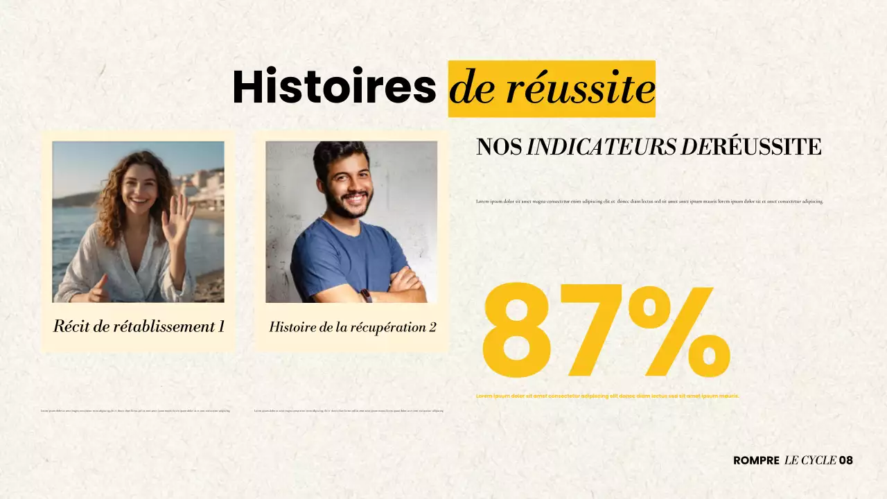 Présentation sur la guérison moderne de la toxicomanie