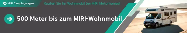 Graue moderne Wohnmobilwerbung