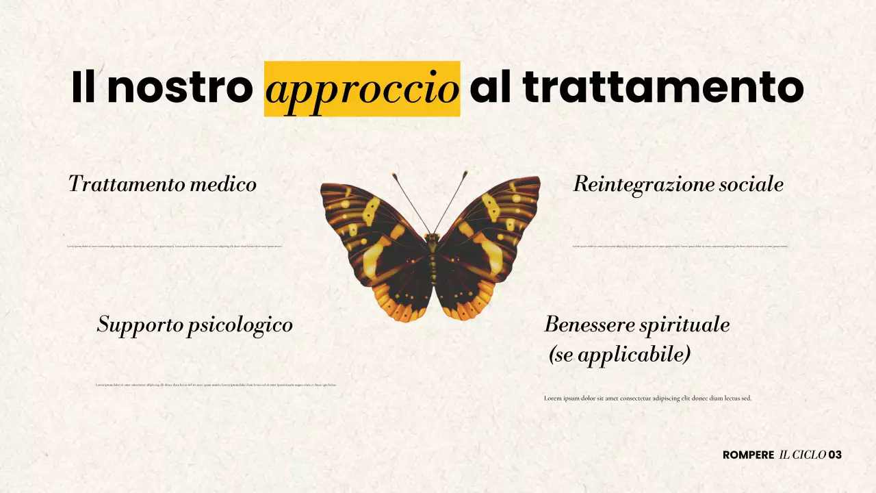 Presentazione moderna sul recupero dall'abuso di sostanze