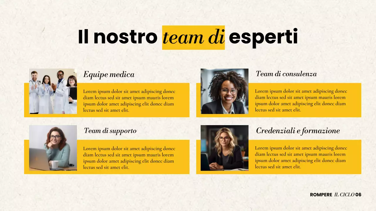 Presentazione moderna sul recupero dall'abuso di sostanze