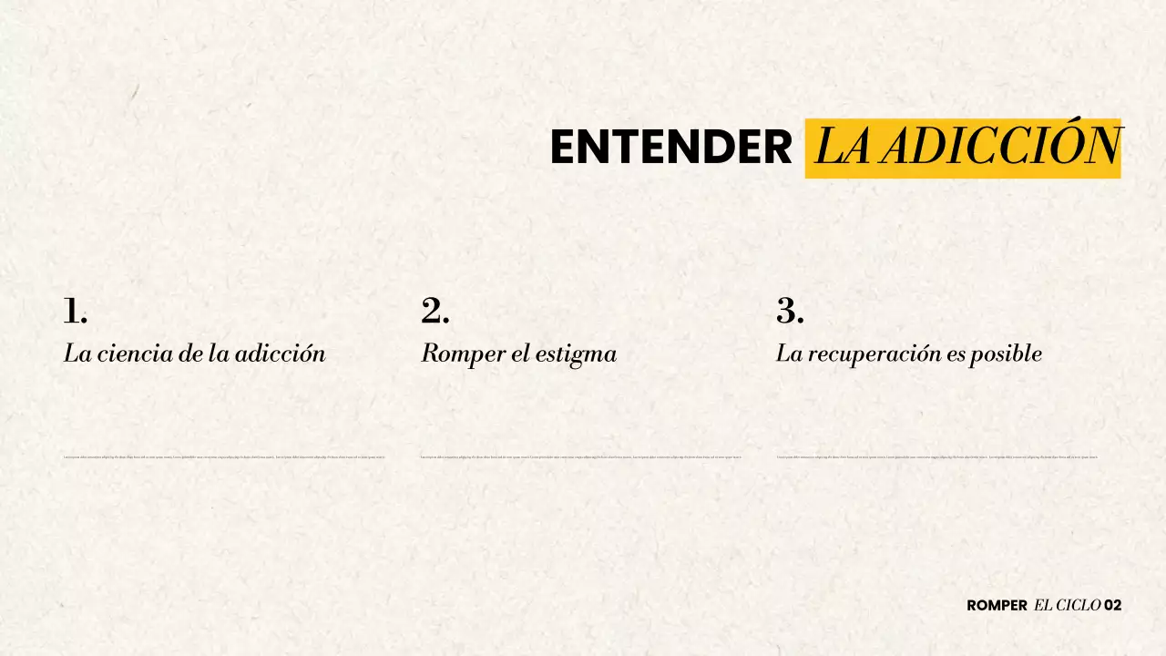 Presentación sobre la recuperación moderna del abuso de sustancias