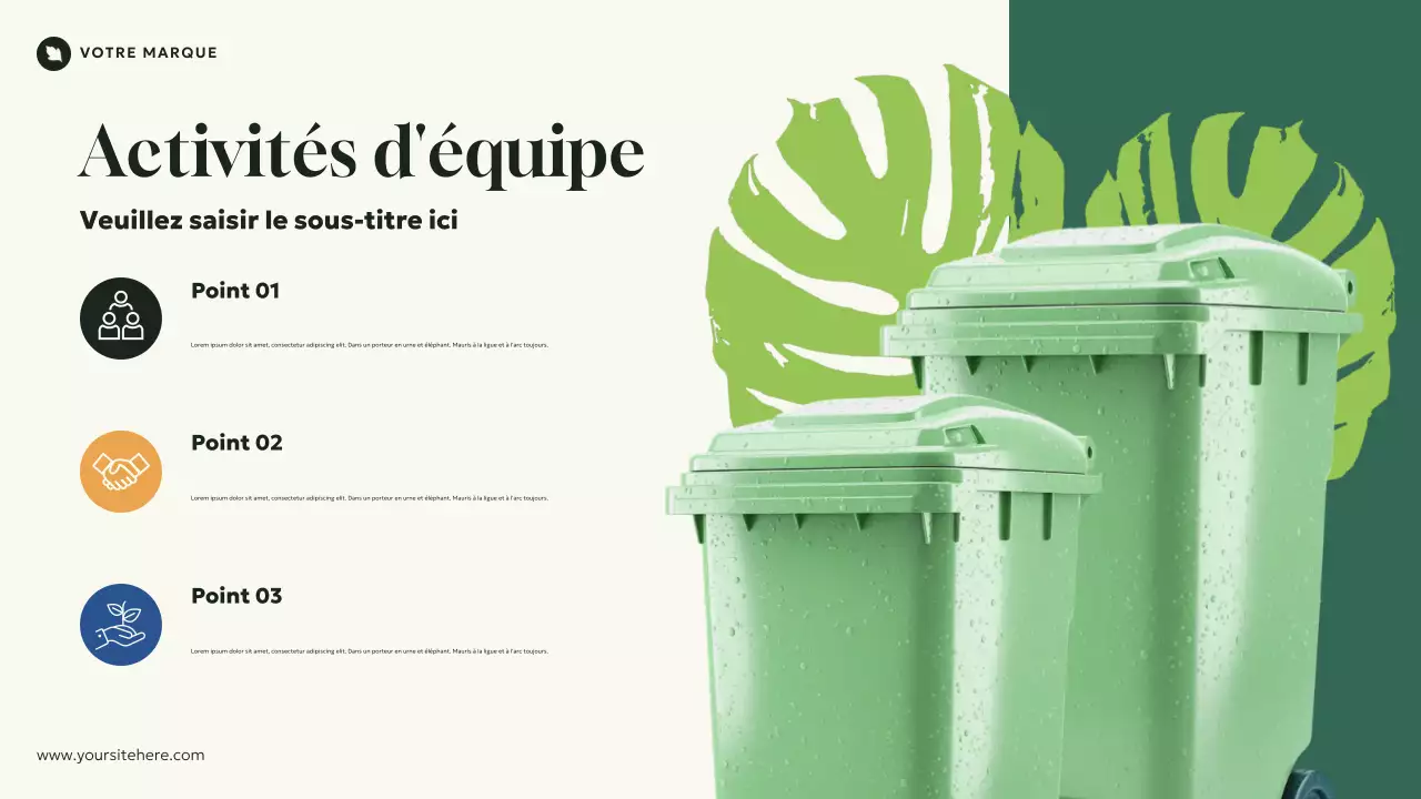 Présentation d'introduction à l'écologie verte, naturelle et moderne