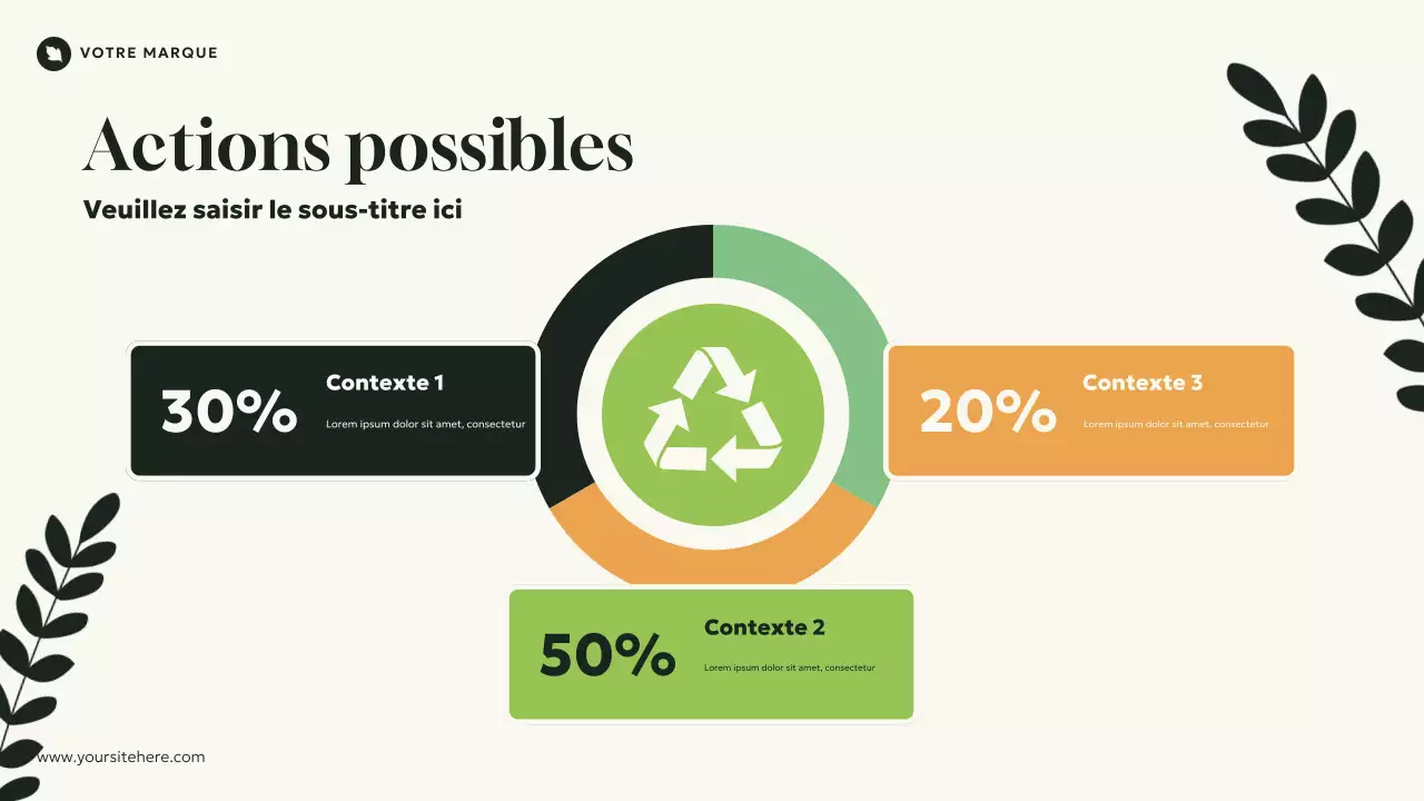 Présentation d'introduction à l'écologie verte, naturelle et moderne