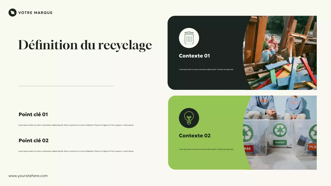 Présentation d'introduction à l'écologie verte, naturelle et moderne
