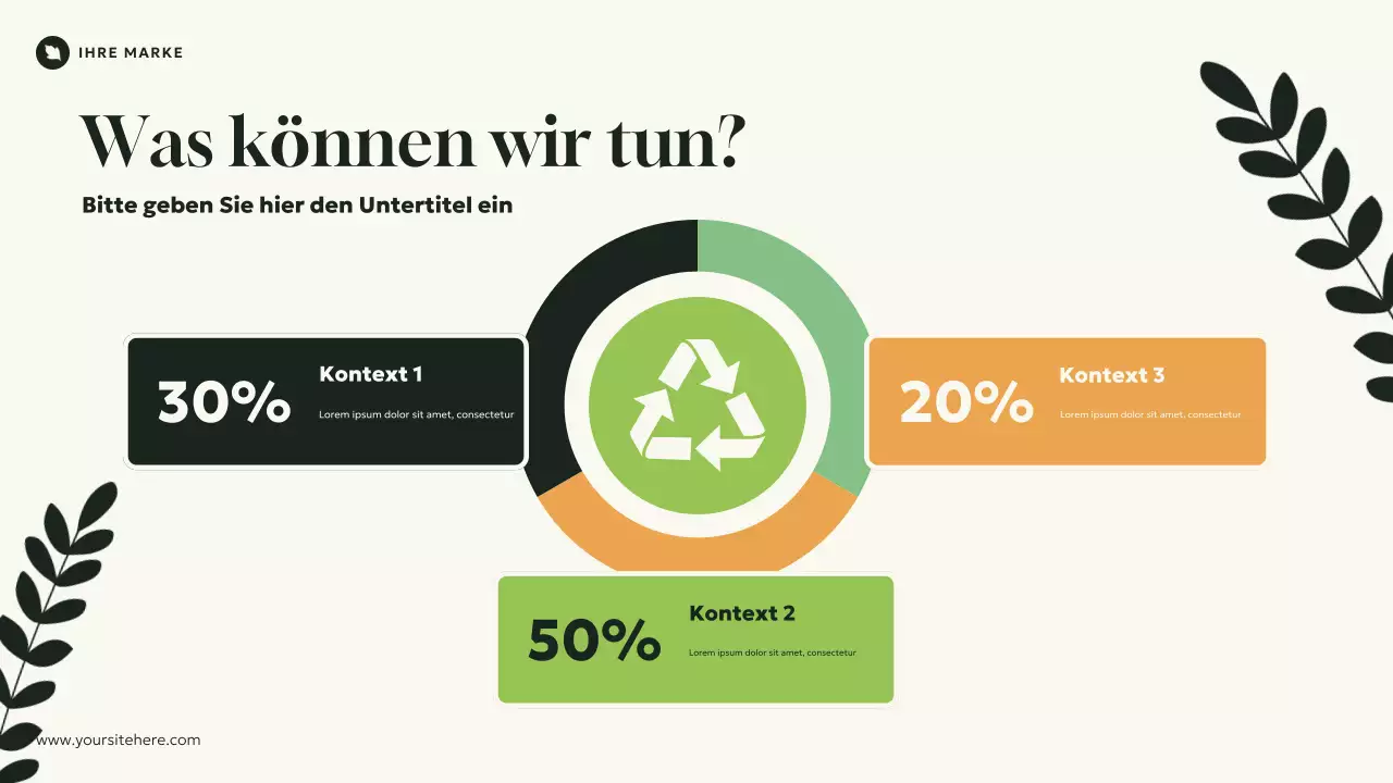 Grüne, natürliche, moderne Einführung in die Ökologie Präsentation