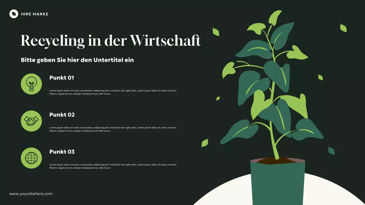 Grüne, natürliche, moderne Einführung in die Ökologie Präsentation