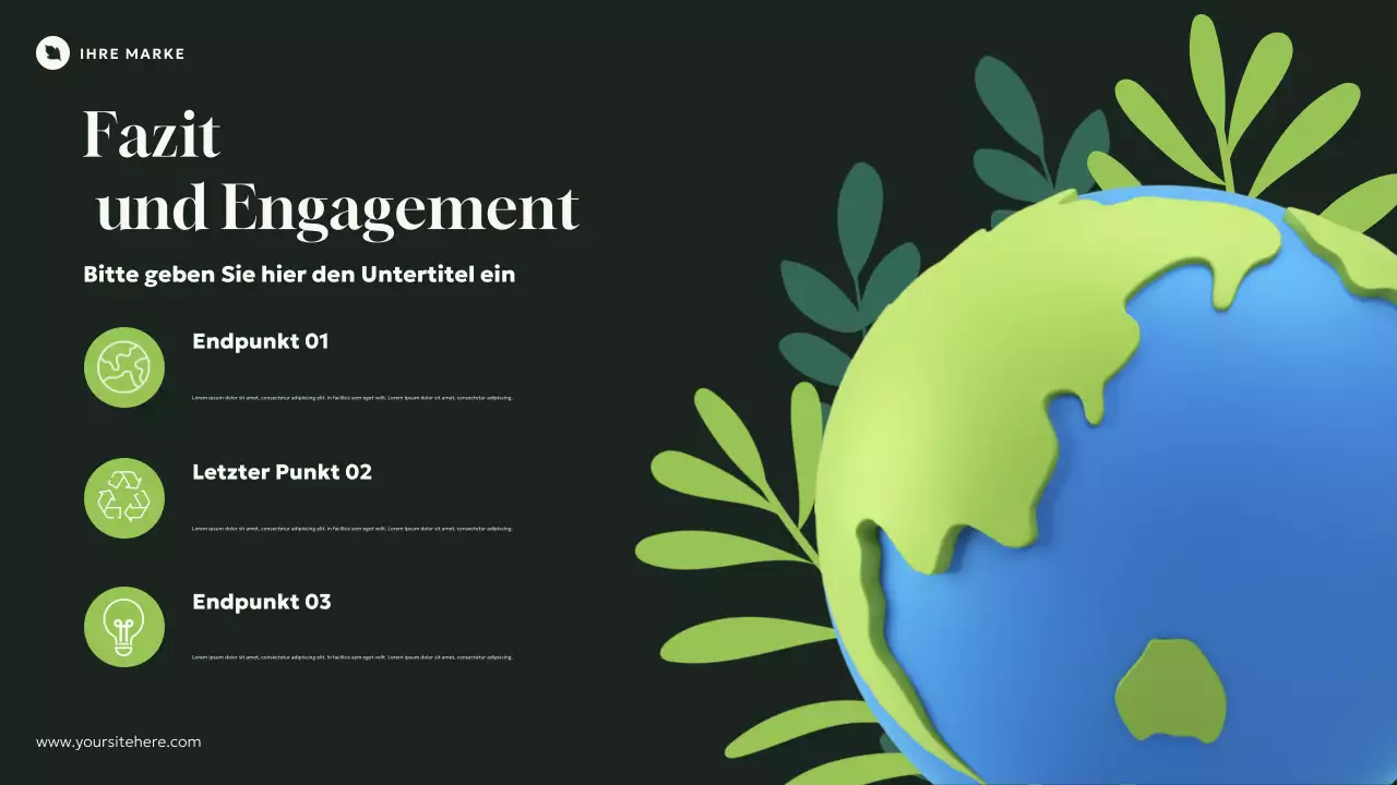 Grüne, natürliche, moderne Einführung in die Ökologie Präsentation