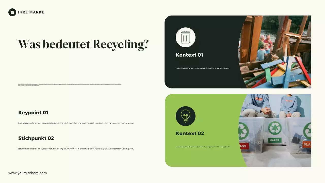 Grüne, natürliche, moderne Einführung in die Ökologie Präsentation