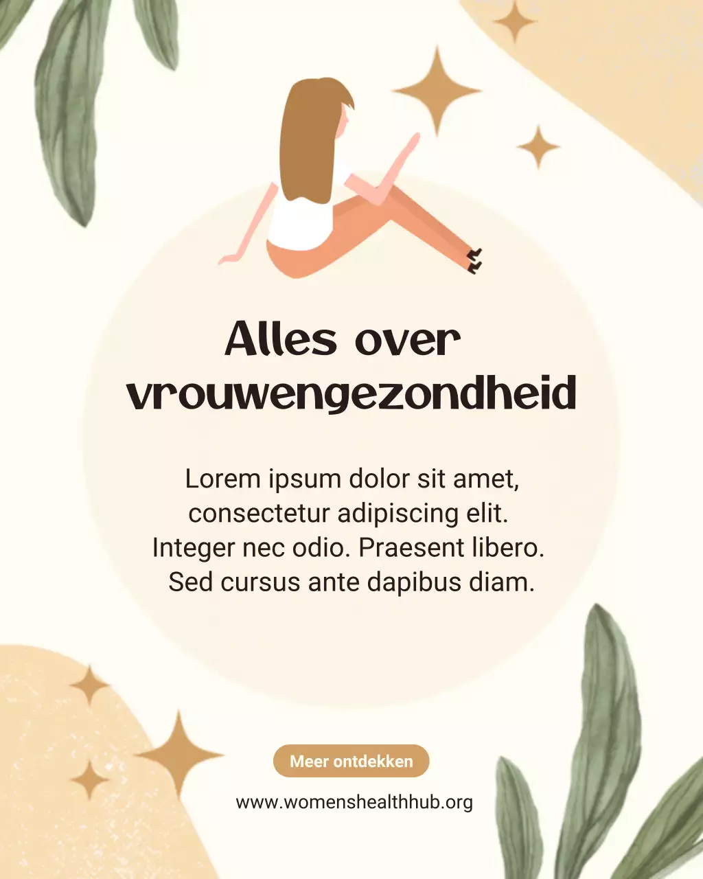 Beige Minimal Health Promotion Instagram-bericht
