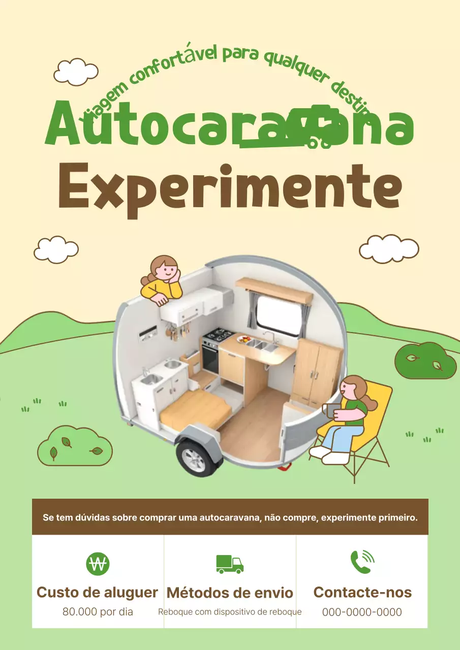 Promoção de viagens limpas bege