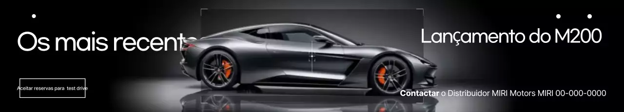 propaganda de carro preto estiloso