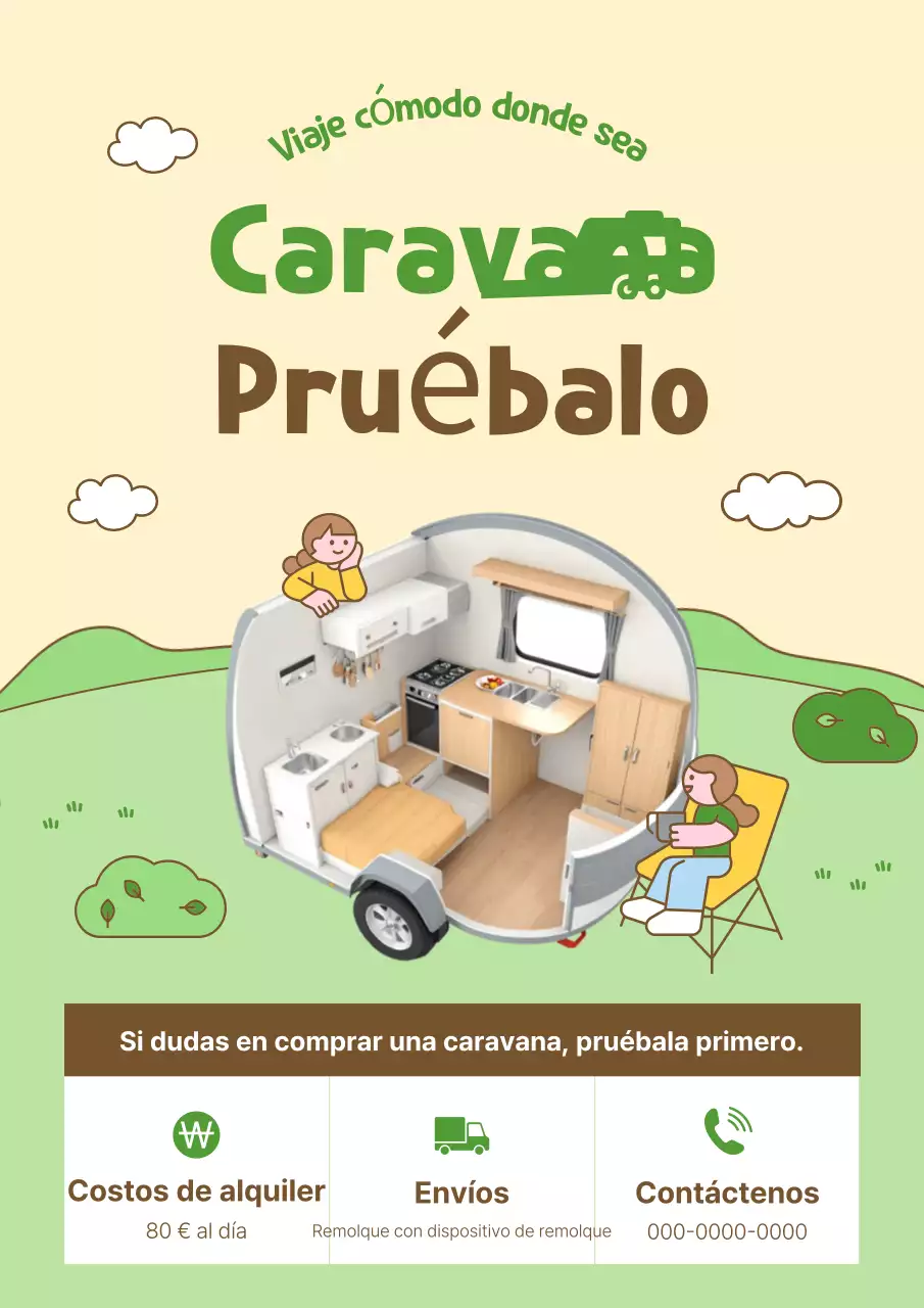 Promoción de viajes Beige Clean