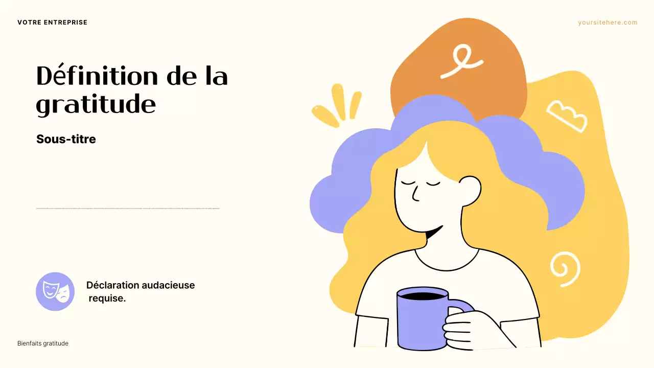 Présentation de l'esthétique violette et orange : Le pouvoir de la gratitude