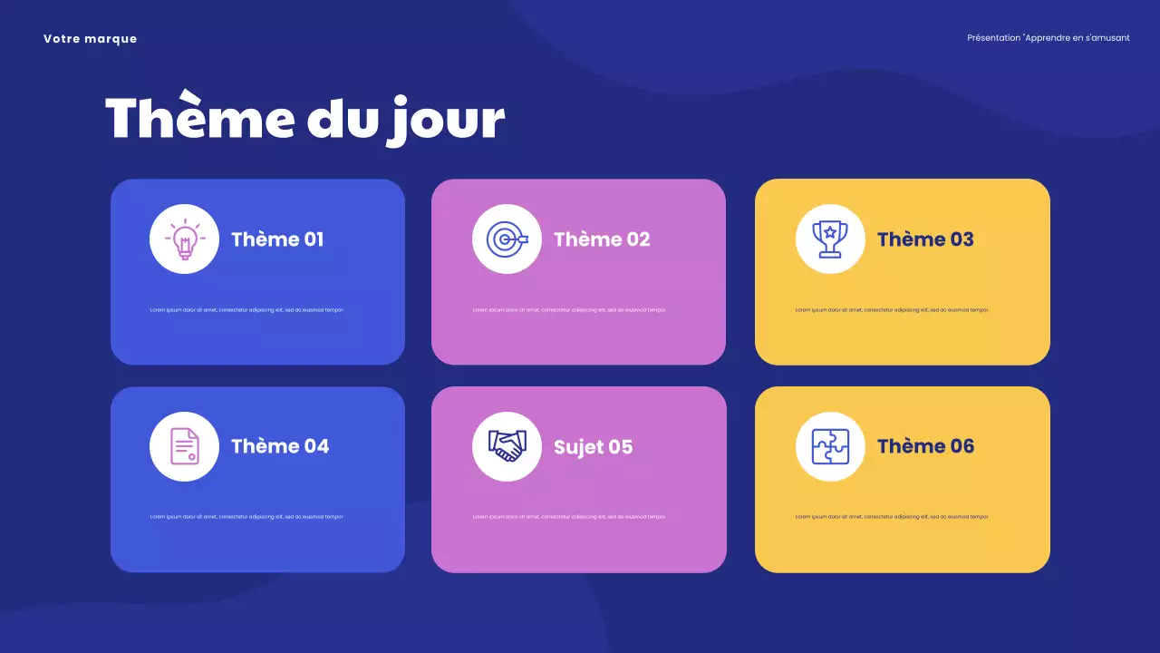 Présentation « L'apprentissage ludique est amusant » de Blue