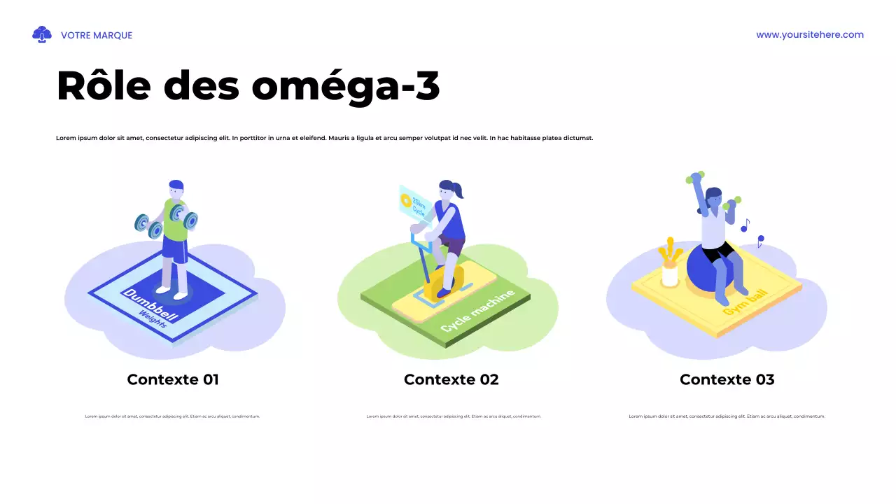 Présentation illustrative d'une étude sur la santé en bleu et vert