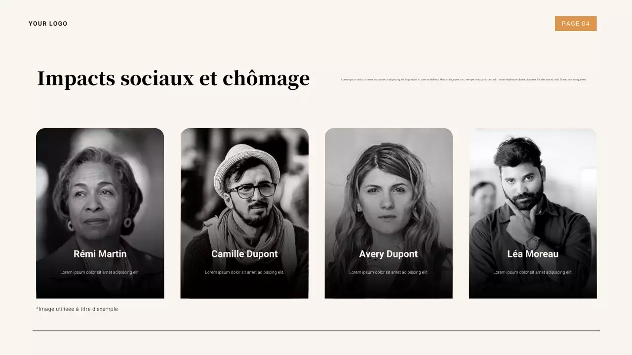 Présentation vintage marron et orange de la Grande Dépression de 1929