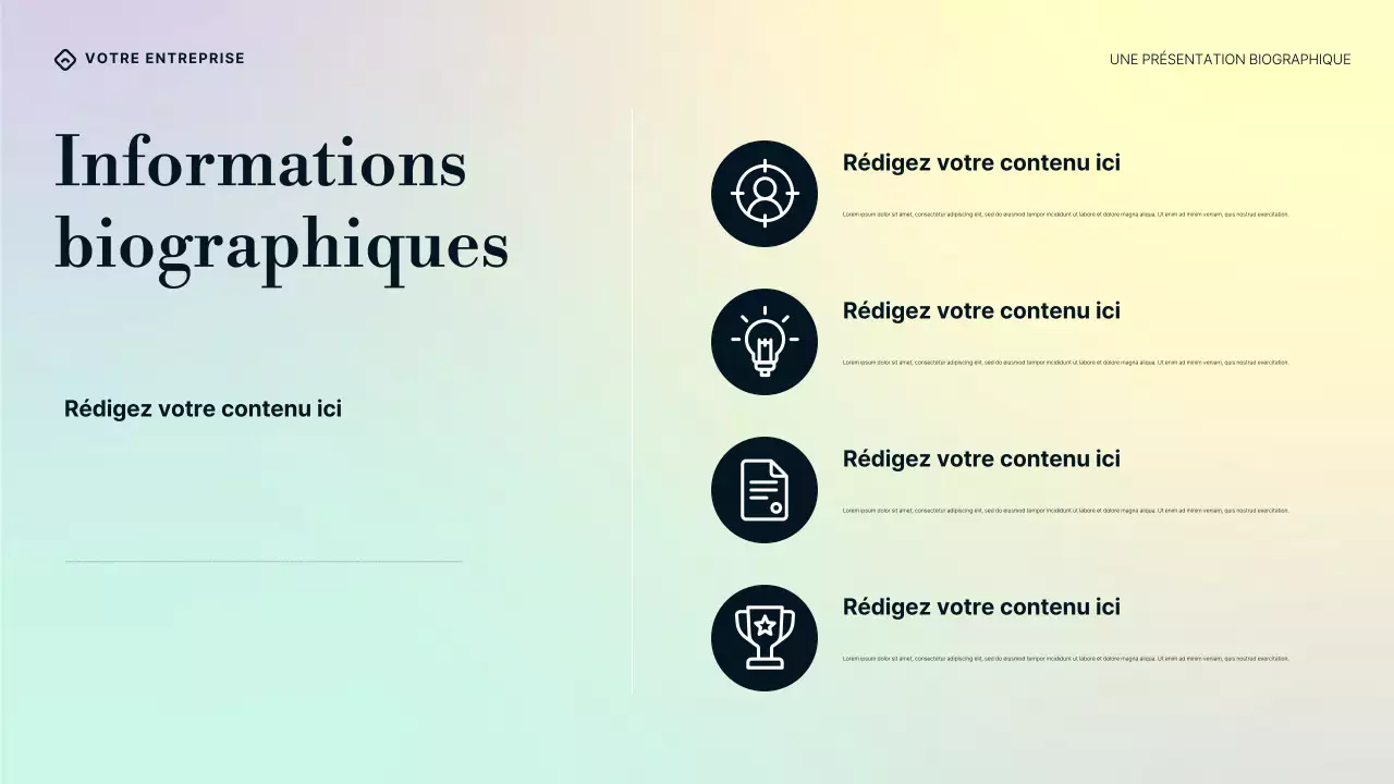 Présentation de la biographie de William Butler Yeats, dégradé violet, bleu et crème