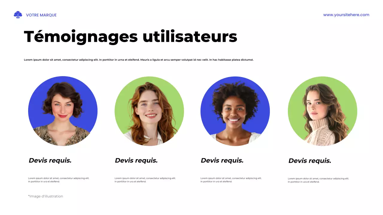 Présentation illustrative d'une étude sur la santé en bleu et vert