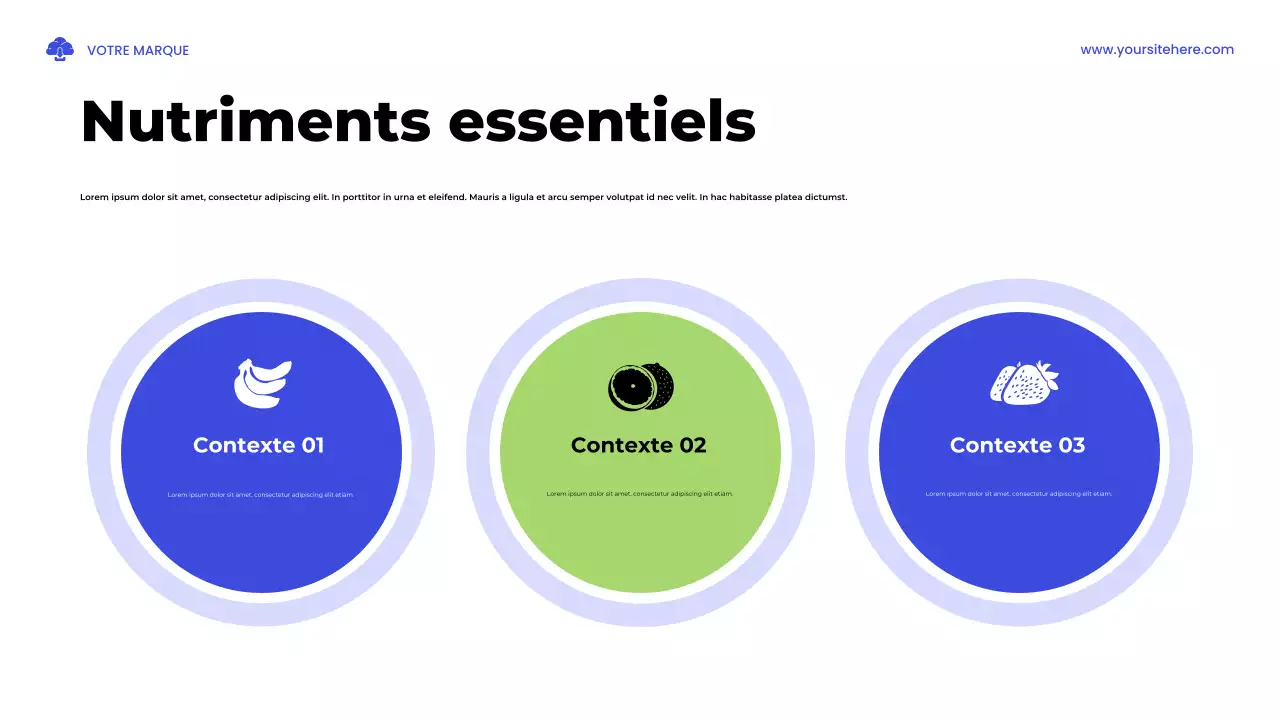 Présentation illustrative d'une étude sur la santé en bleu et vert