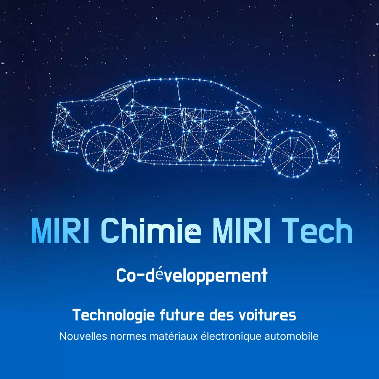 Promotion de la technologie Blue Cyber ​​​​Car