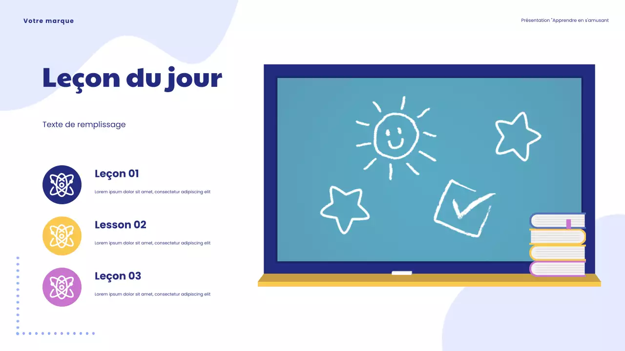 Présentation « L'apprentissage ludique est amusant » de Blue