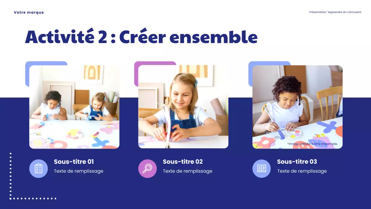 Présentation « L'apprentissage ludique est amusant » de Blue