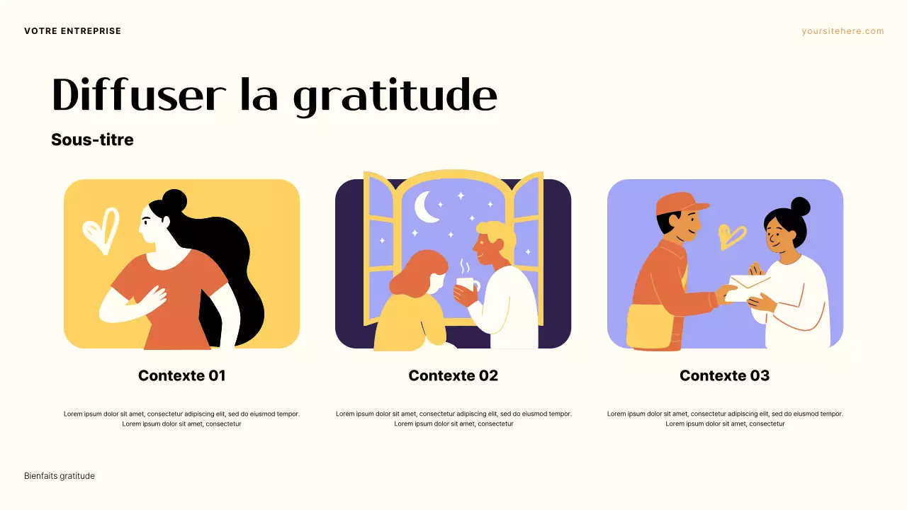 Présentation de l'esthétique violette et orange : Le pouvoir de la gratitude