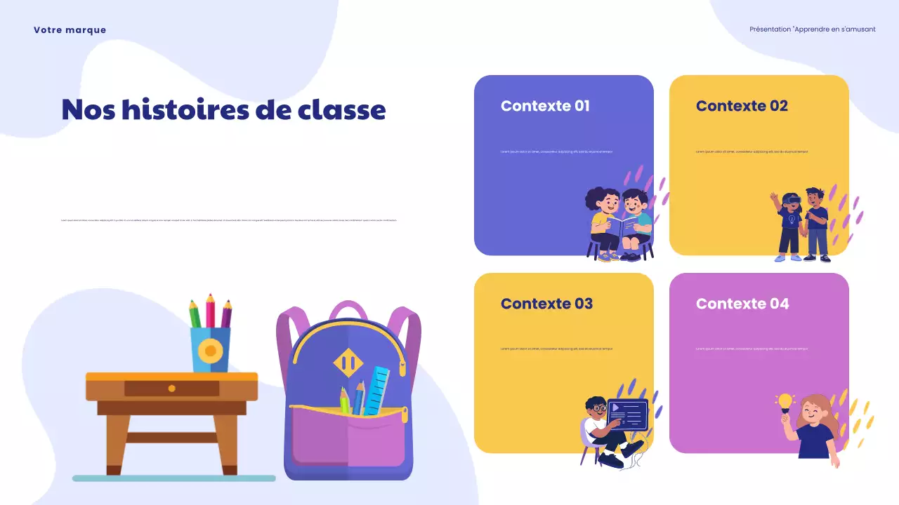 Présentation « L'apprentissage ludique est amusant » de Blue