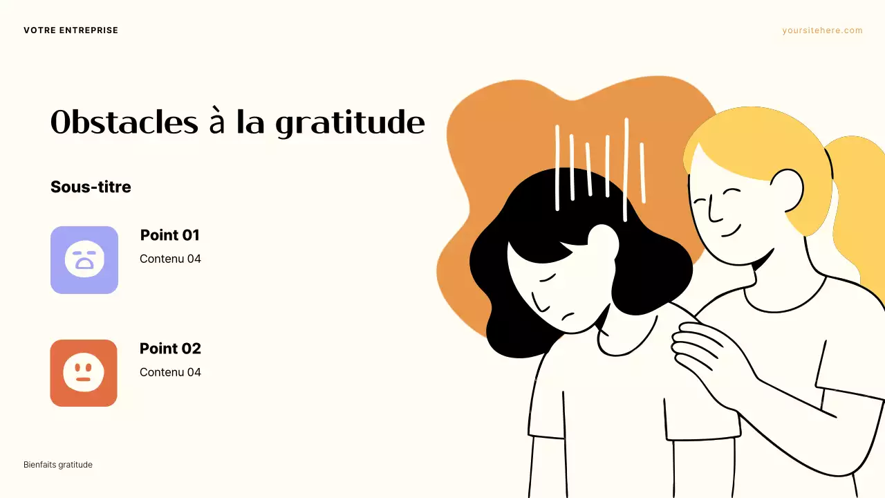 Présentation de l'esthétique violette et orange : Le pouvoir de la gratitude