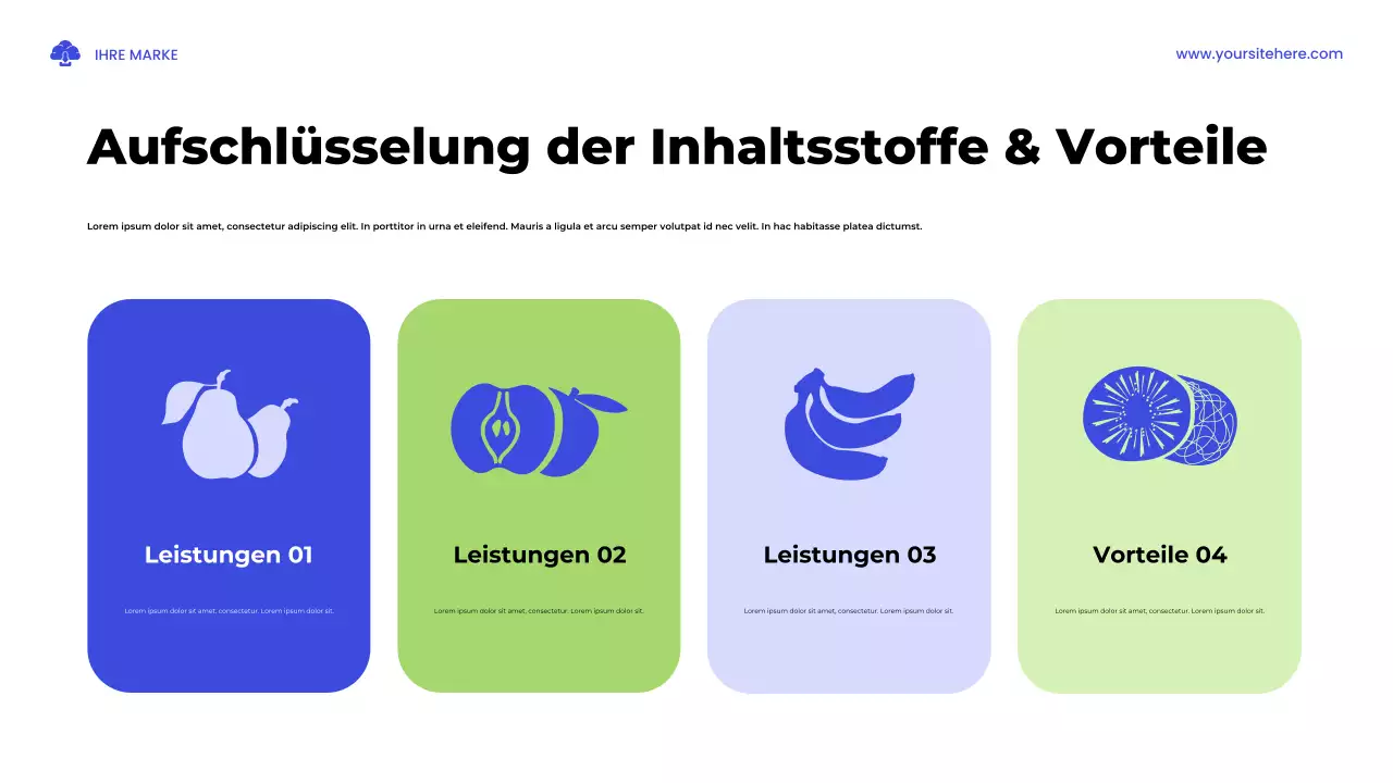 Blau und Grün Illustrativ Eine Gesundheitsstudie Präsentation