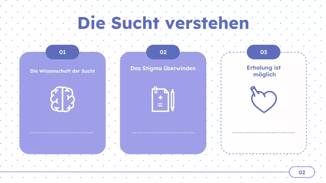 Purple Minimal-Behandlungszentren Präsentation