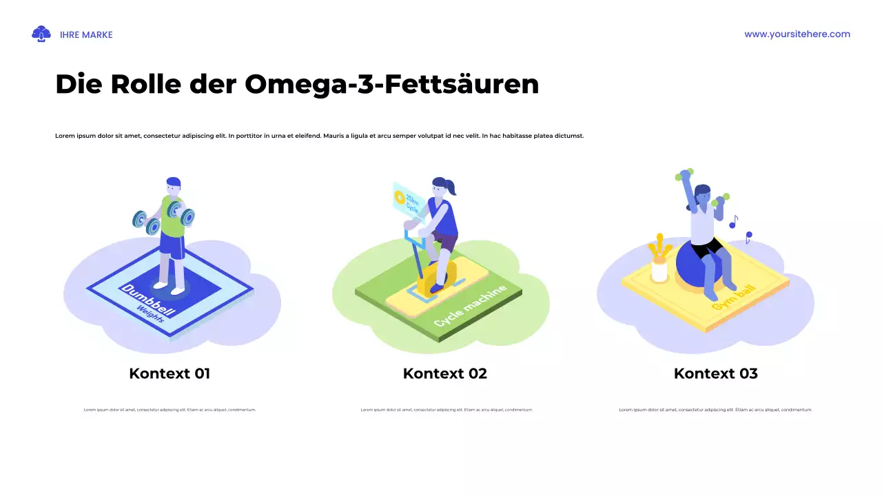 Blau und Grün Illustrativ Eine Gesundheitsstudie Präsentation