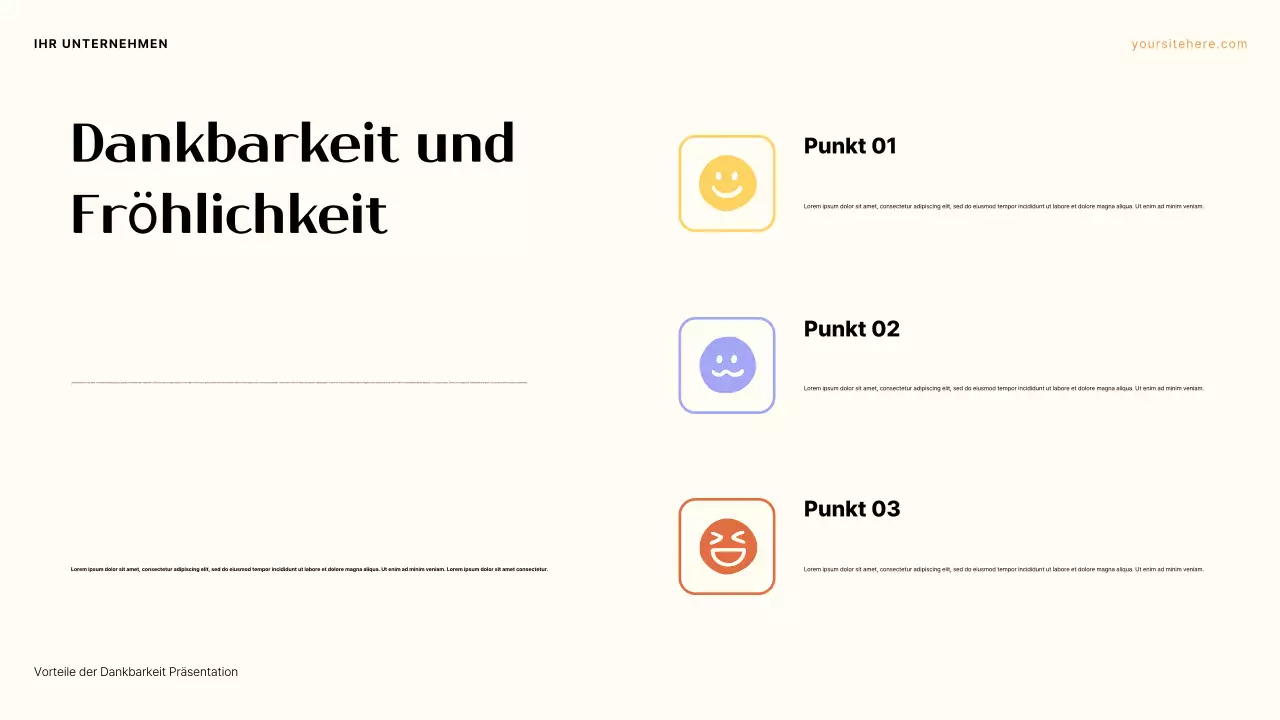 Lila und Orange Ästhetik Die Kraft der Dankbarkeit Präsentation