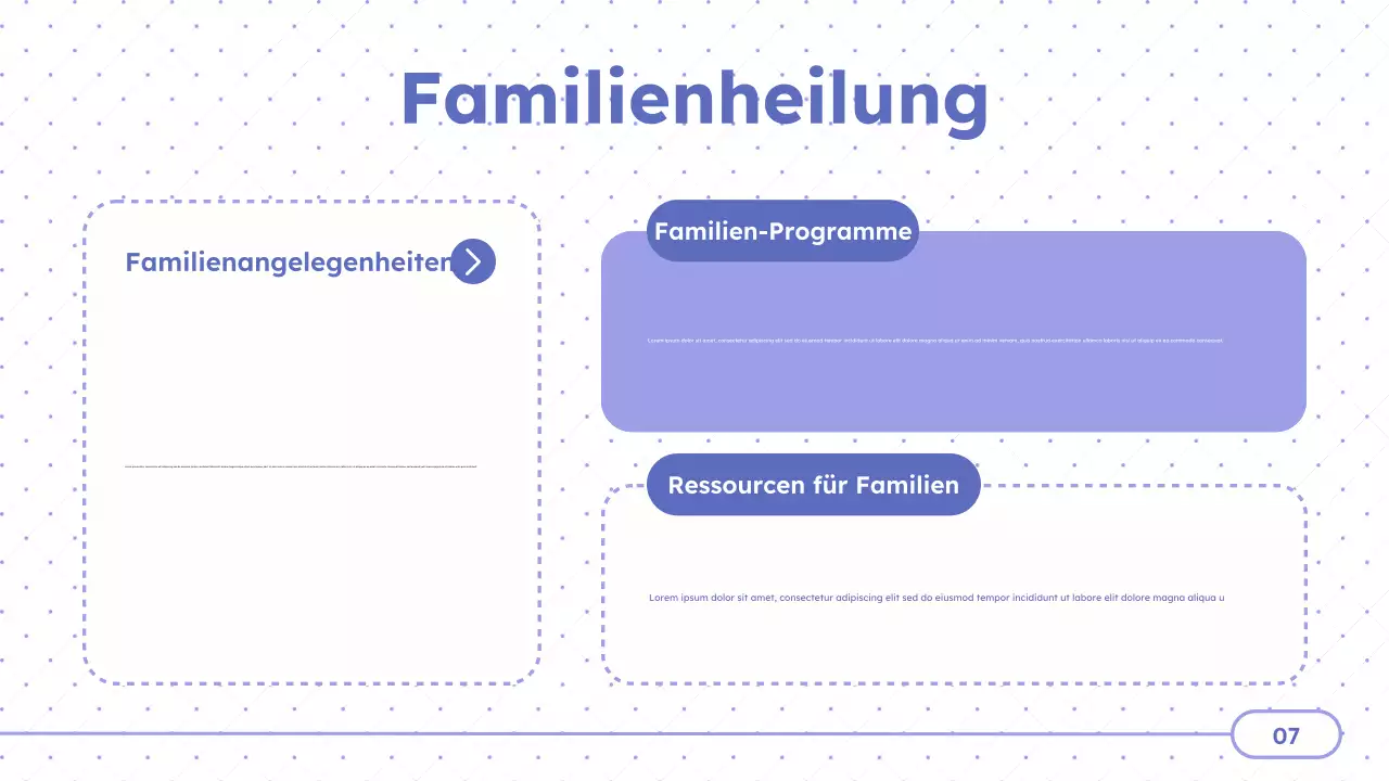 Purple Minimal-Behandlungszentren Präsentation