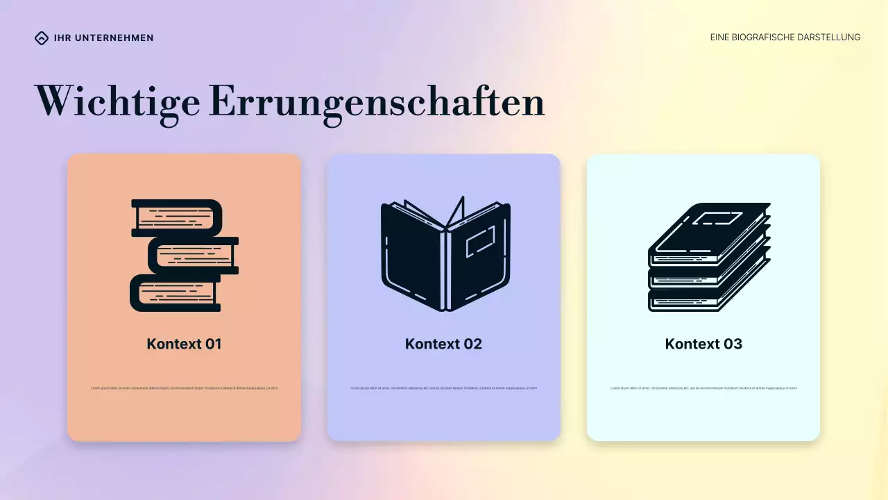 Lila-Blau- und Creme-Farbverlauf William Butler Yeats Biografie Präsentation