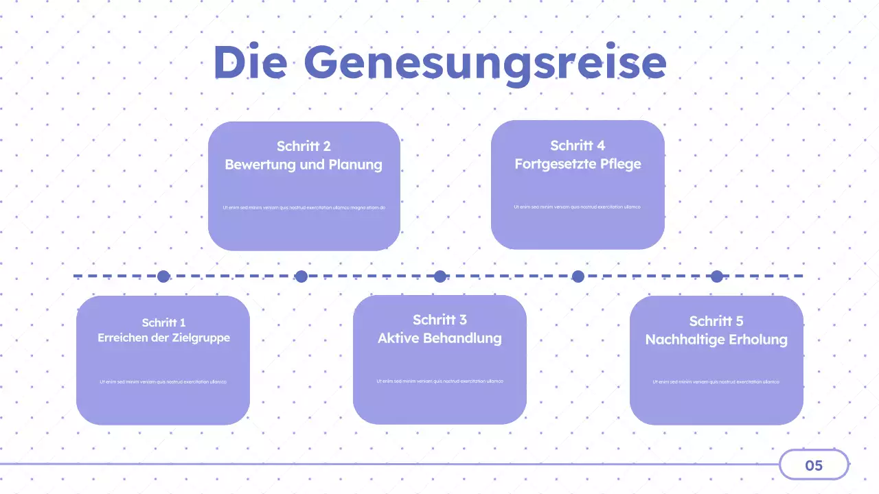 Purple Minimal-Behandlungszentren Präsentation