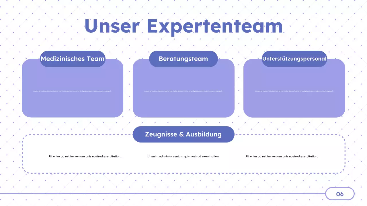 Purple Minimal-Behandlungszentren Präsentation