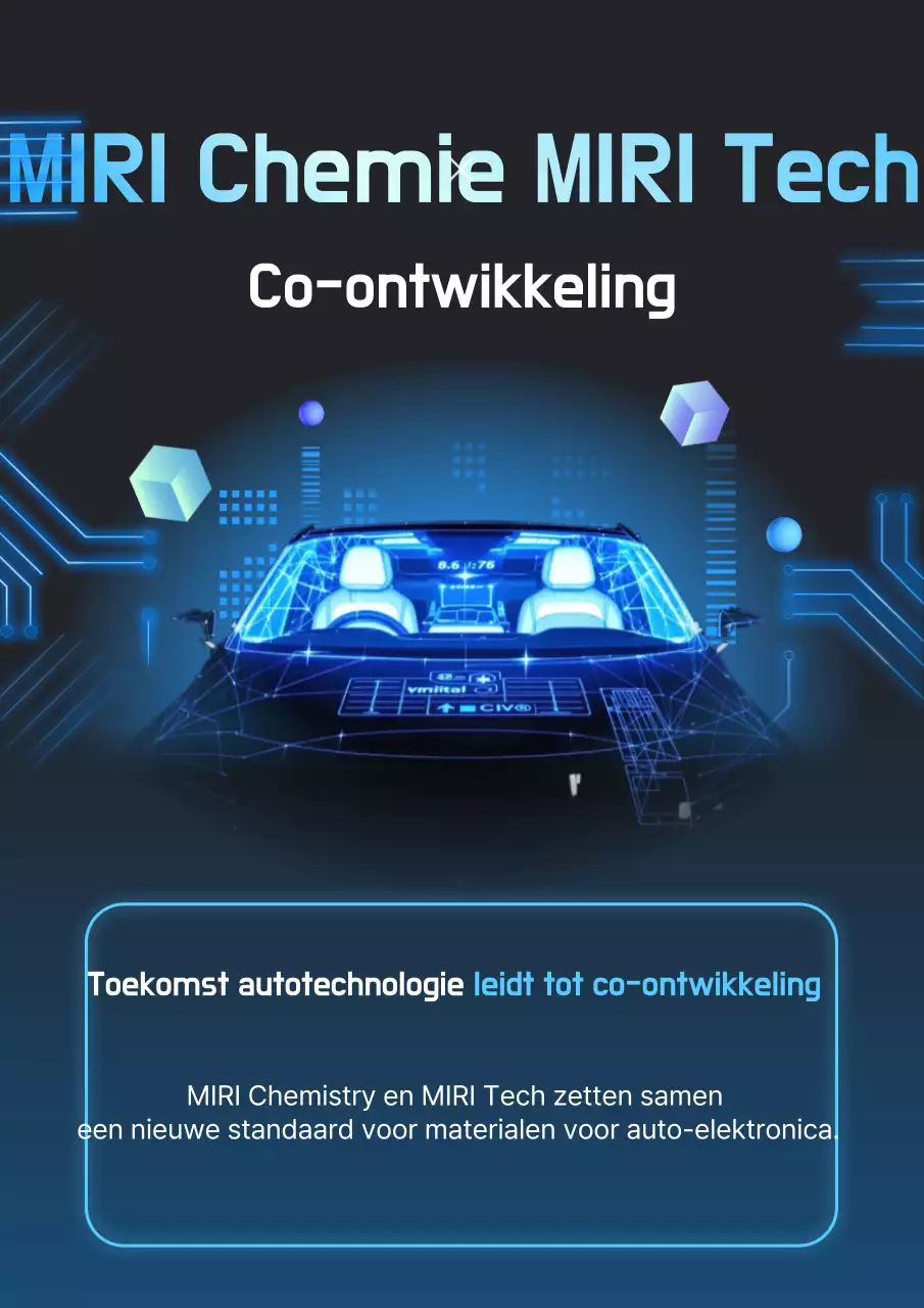 Promotie van blauwe cybertechnologie