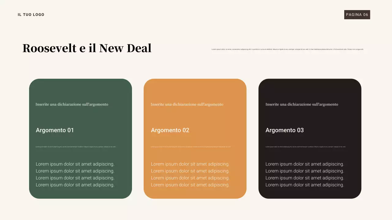 Presentazione della Grande Depressione del 1929 in marrone e arancione vintage