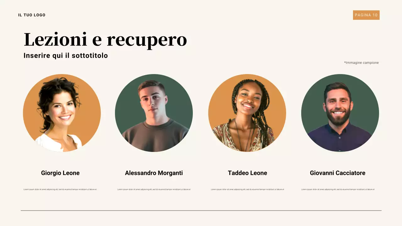 Presentazione della Grande Depressione del 1929 in marrone e arancione vintage