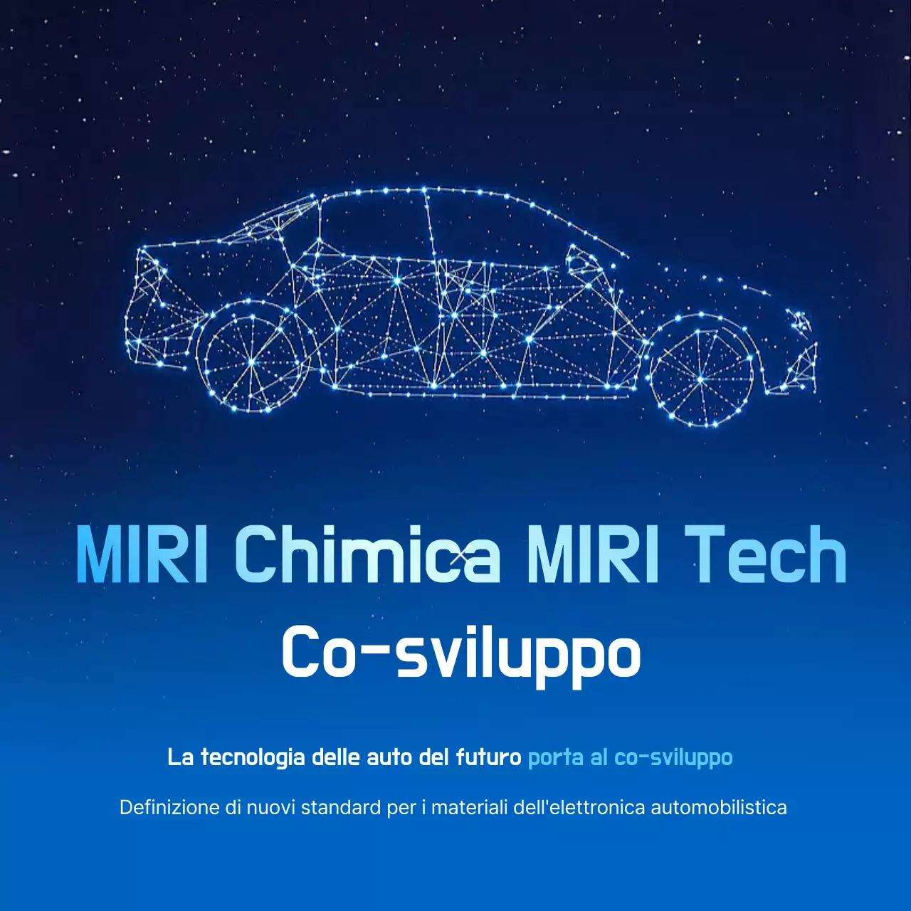 Promozione della tecnologia Blue Cyber ​​Car