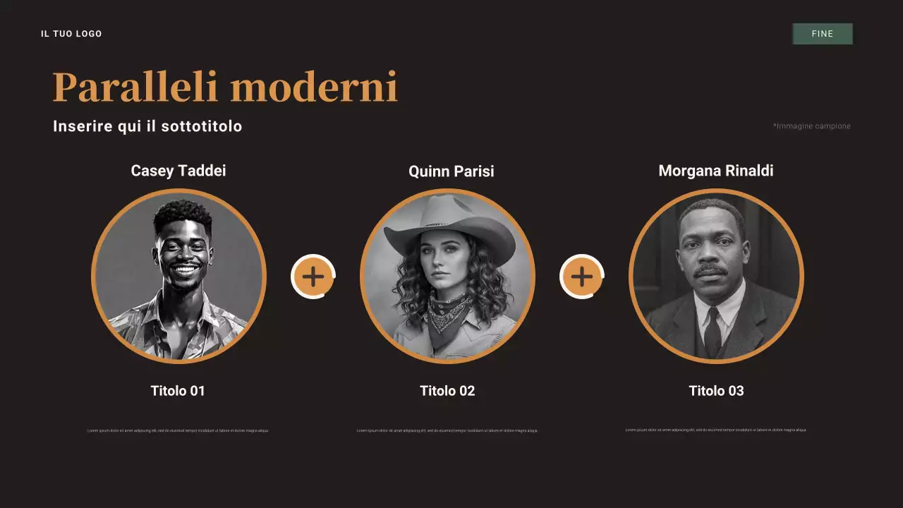 Presentazione della Grande Depressione del 1929 in marrone e arancione vintage