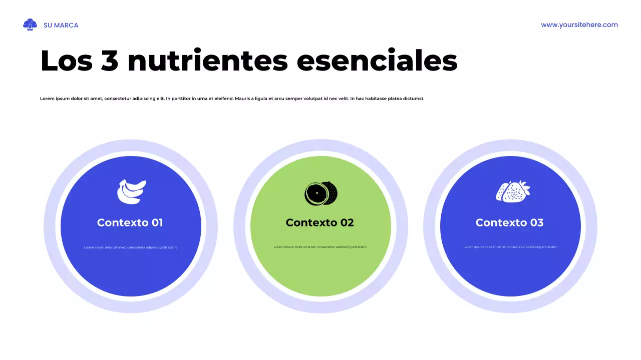 Presentación ilustrativa de un estudio de salud en azul y verde