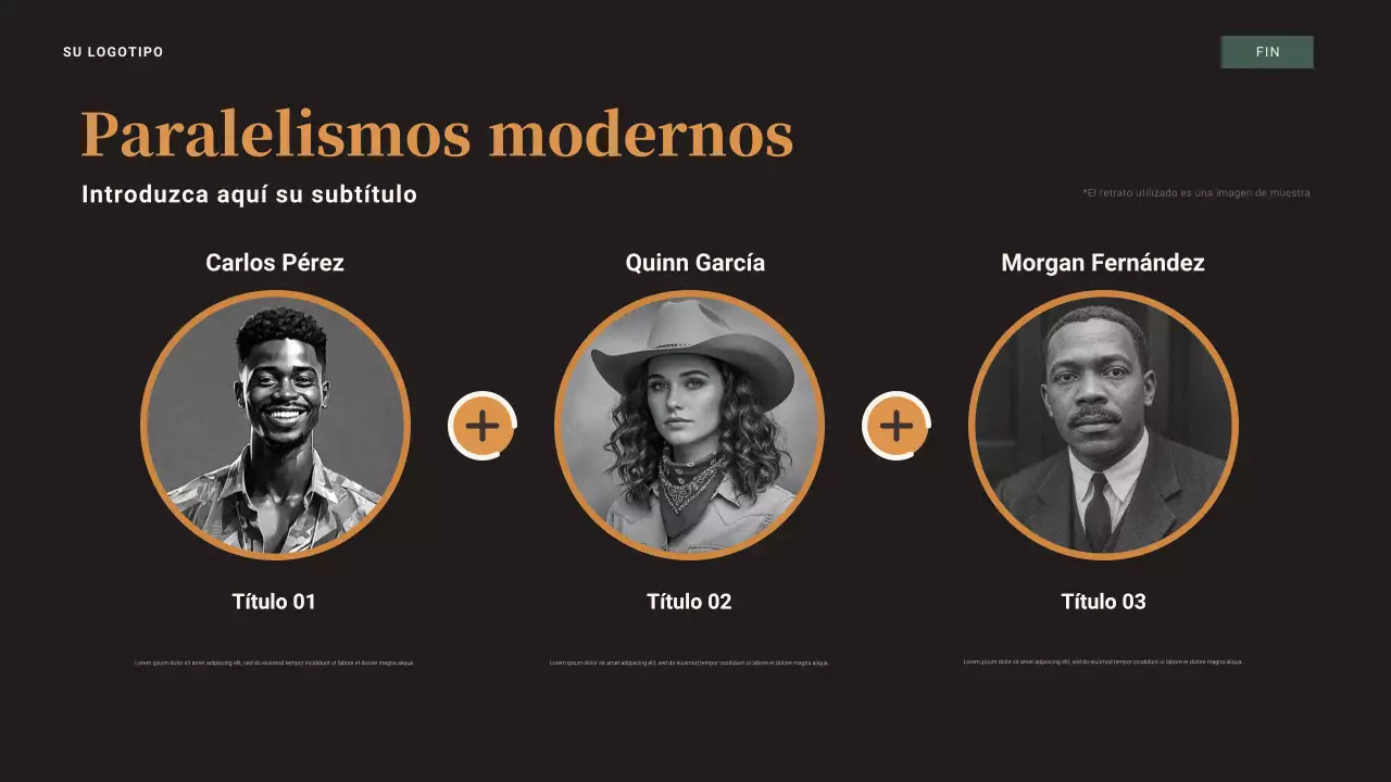 Presentación de la Gran Depresión de 1929 en marrón y naranja vintage