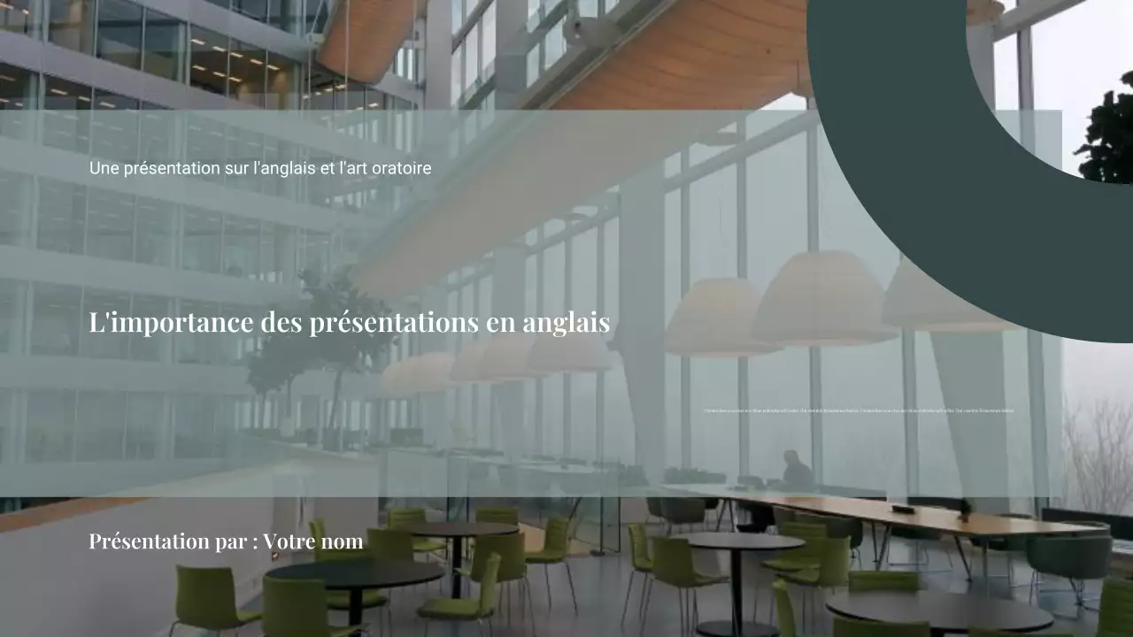 Guide de présentation moderne et écologique