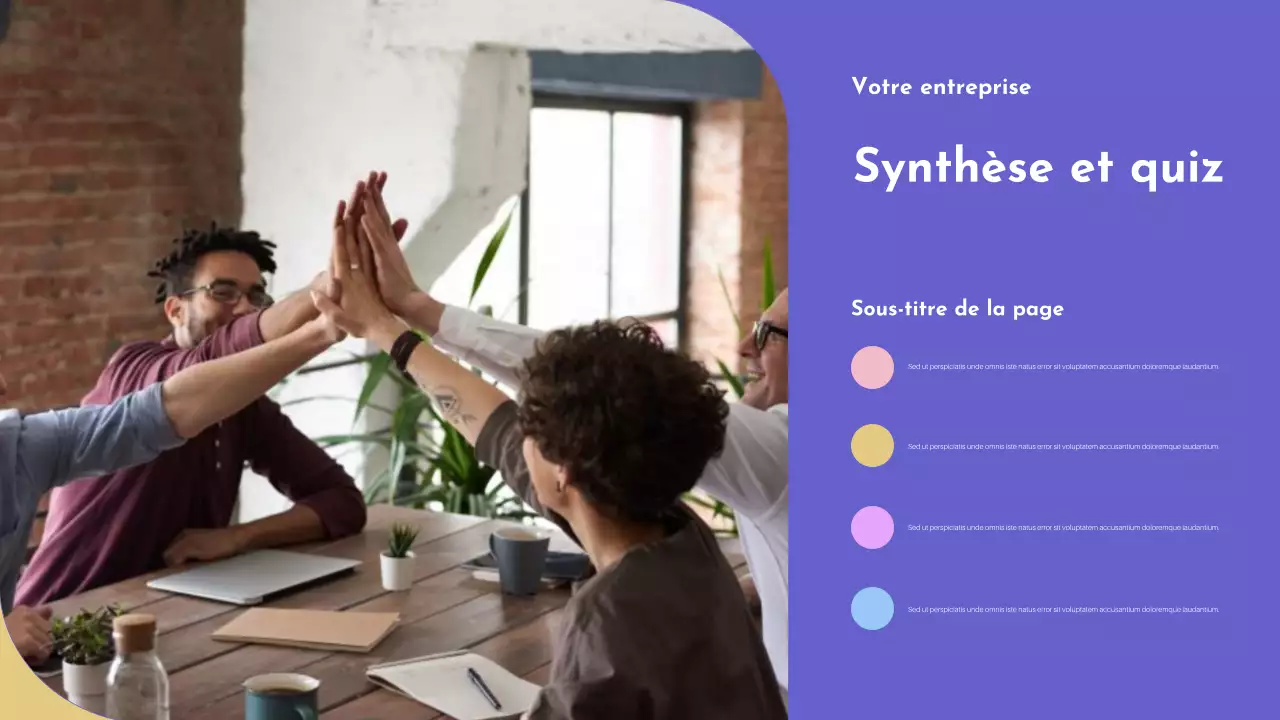 Présentation colorée de l'annonce de la diversité culturelle