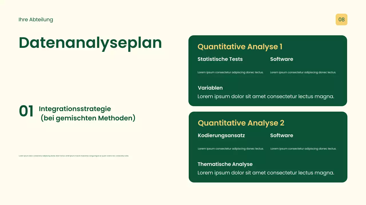 Gelbe professionelle Forschungspräsentation