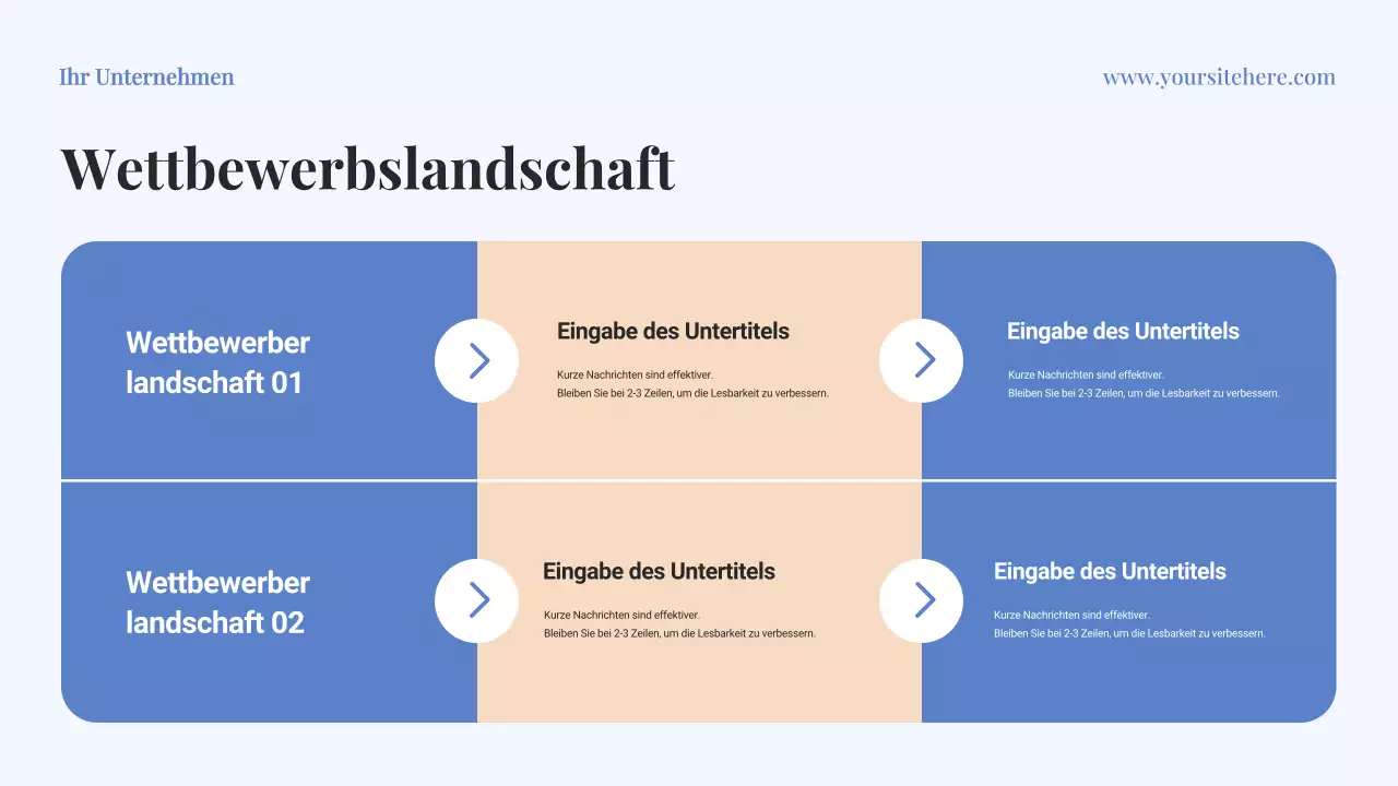 Blaues klassisches Geschäftsplandokument – ​​Präsentation