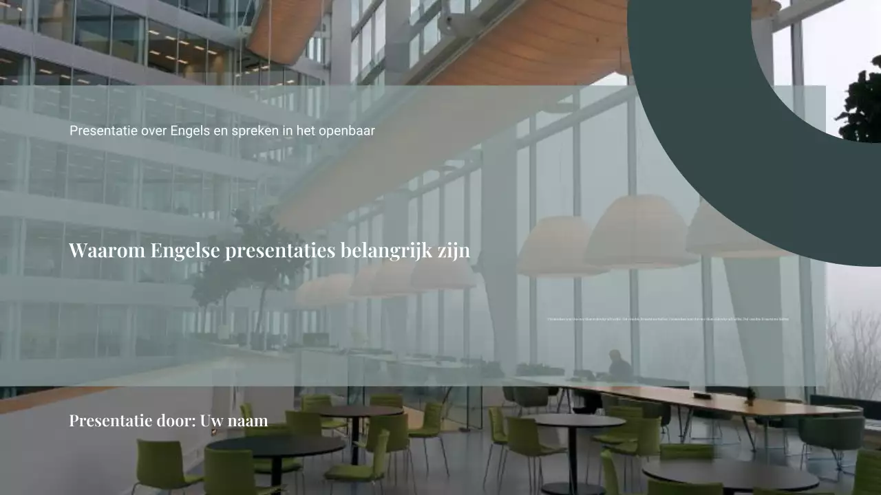 Presentatiegids Groene Moderne Presentatie